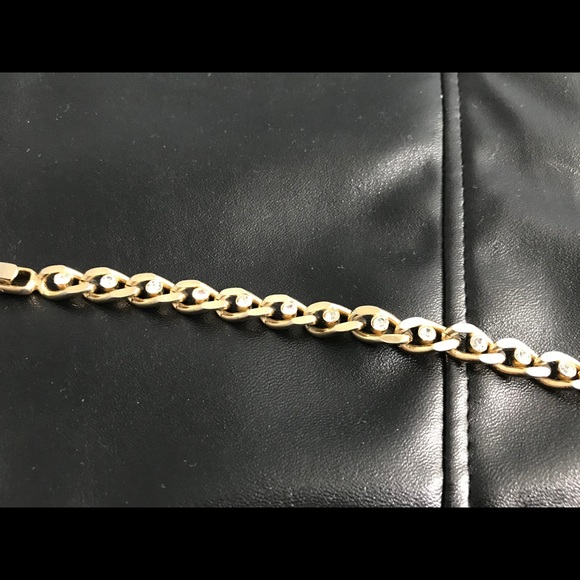 GOLD TONE BRACELET. 1980s. - Picture 7 of 11
